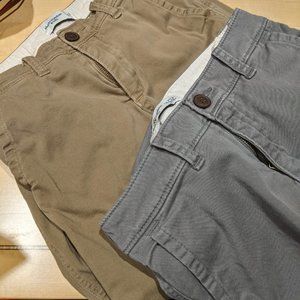 Abercrombie Kids Boys Khaki Pants - Size 11/2 - 2 PAIRS